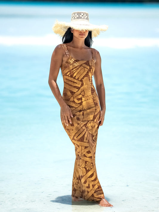 Moana Dress Long - Bronze