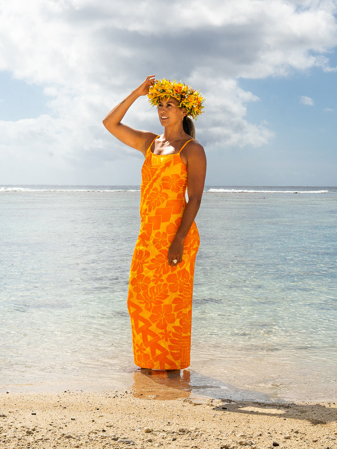 Moana Dress Long - Saffron