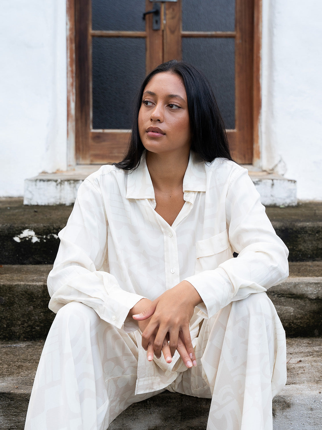 Omai Oversized Shirt - Cream