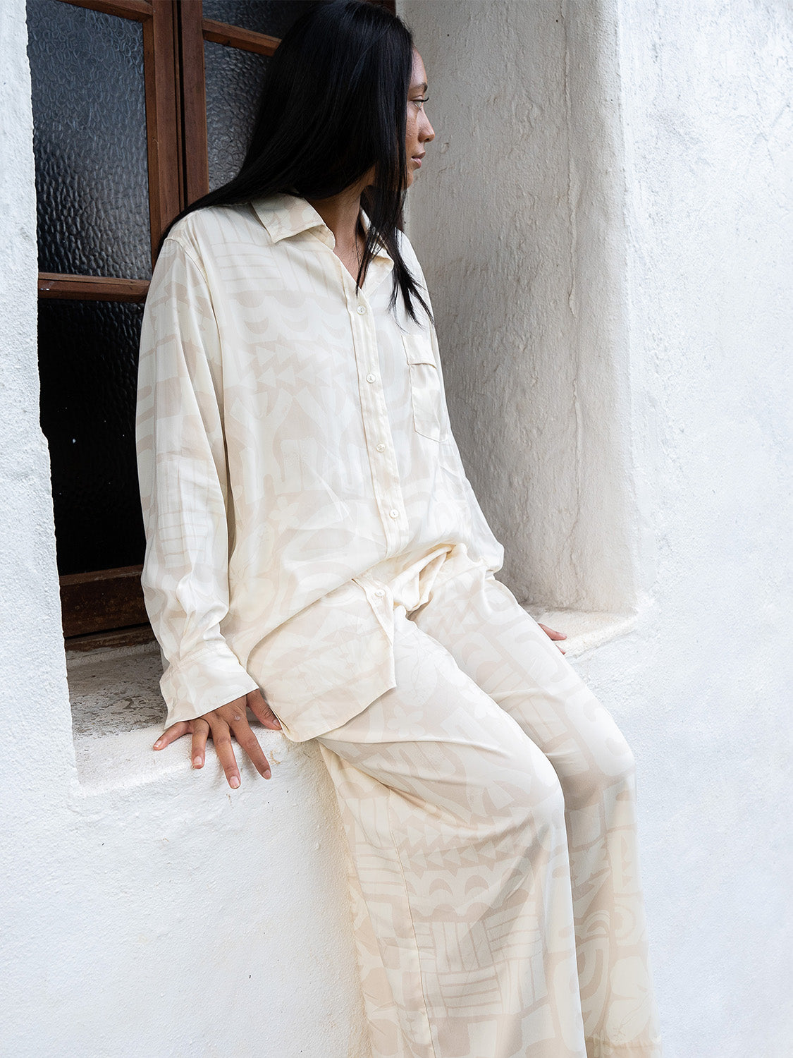 Omai Oversized Shirt - Cream
