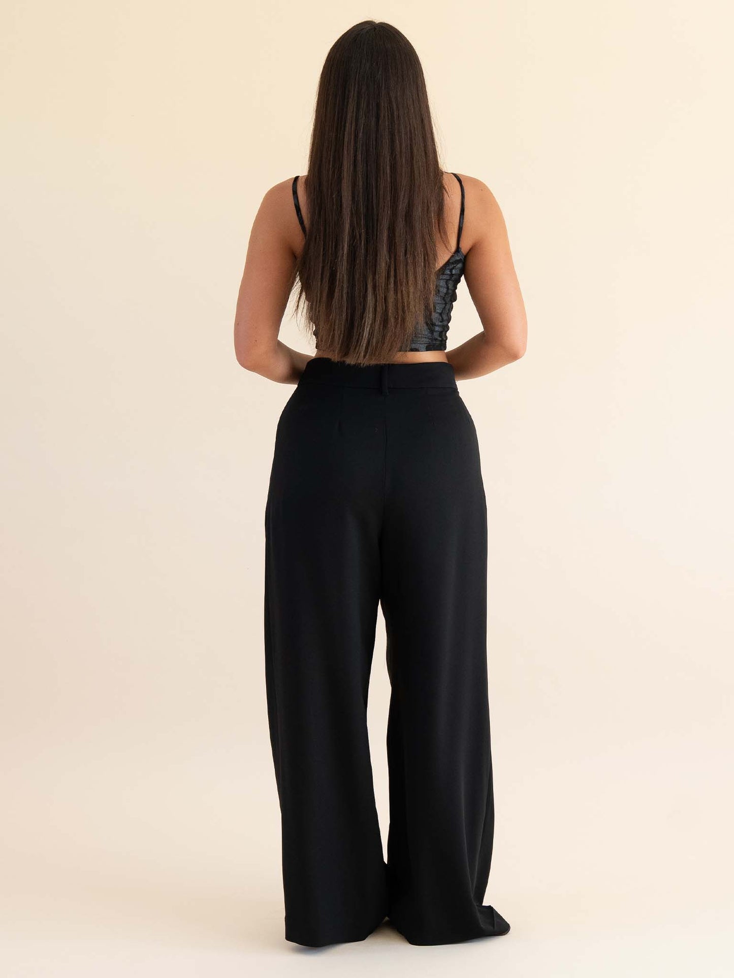 Moeana Pleat Pant - Black