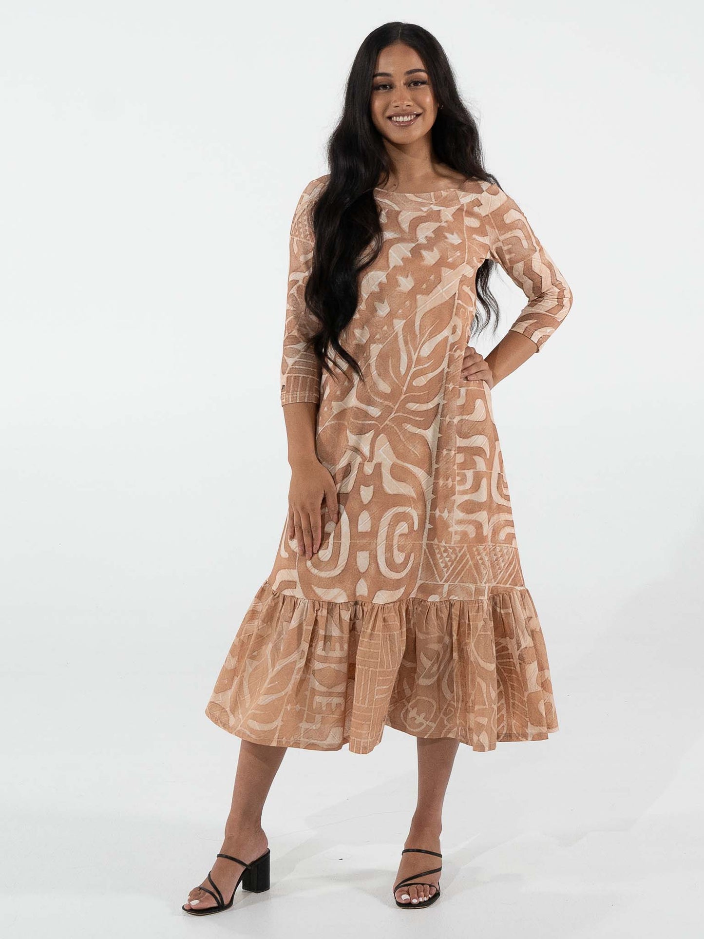 Hinanui Dress - Sandstone