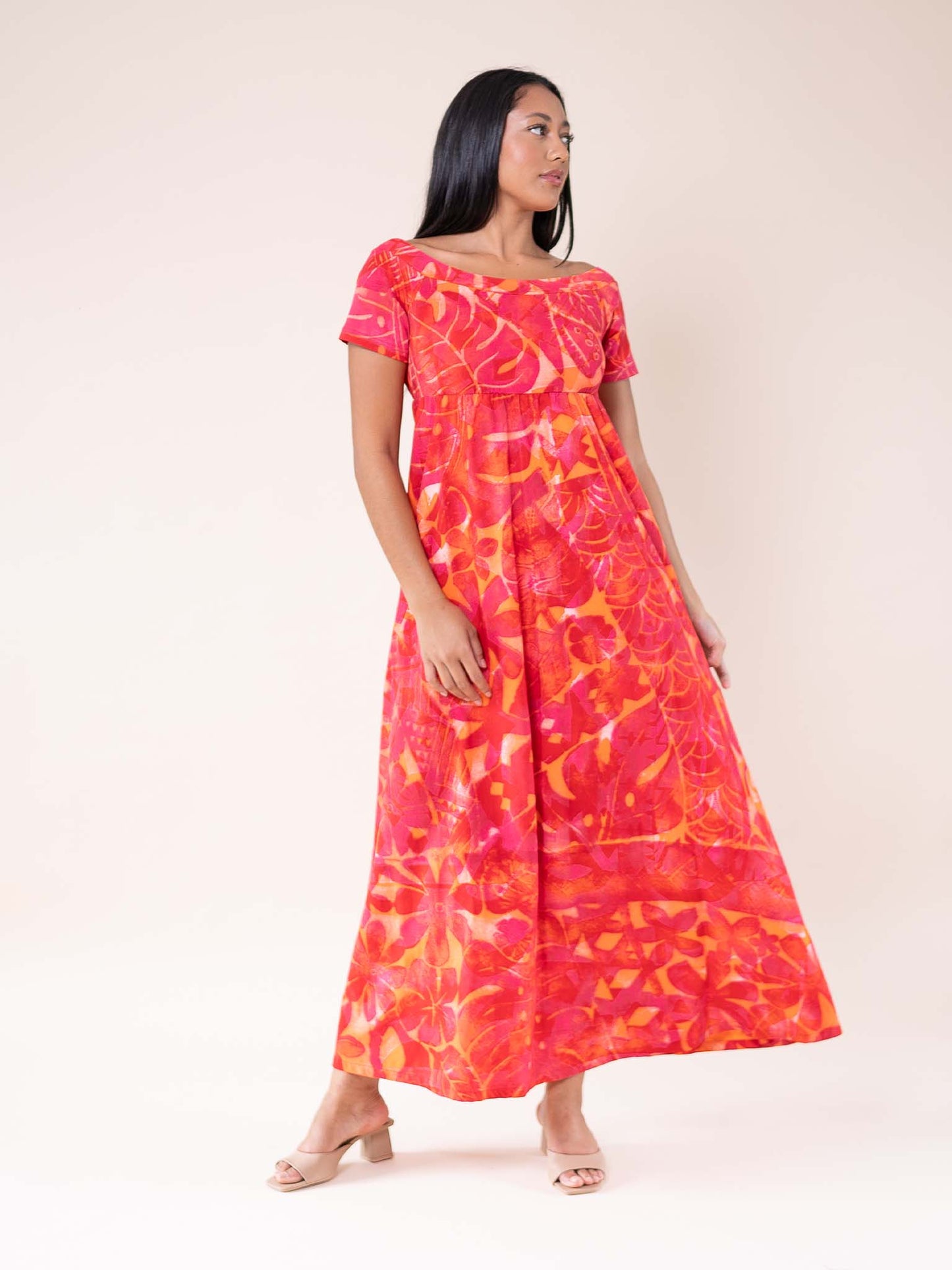 Tarani Dress Long - Flamboyant