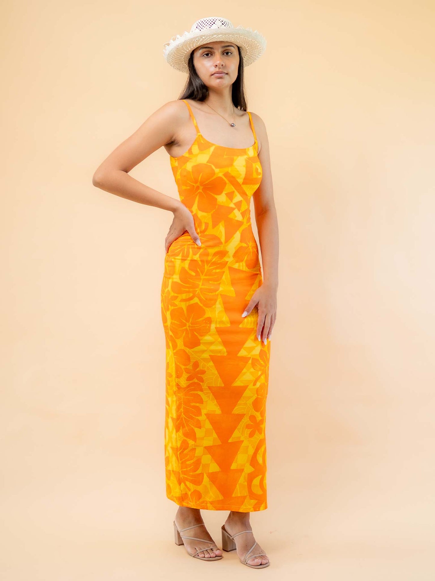 Moana Dress Long - Saffron
