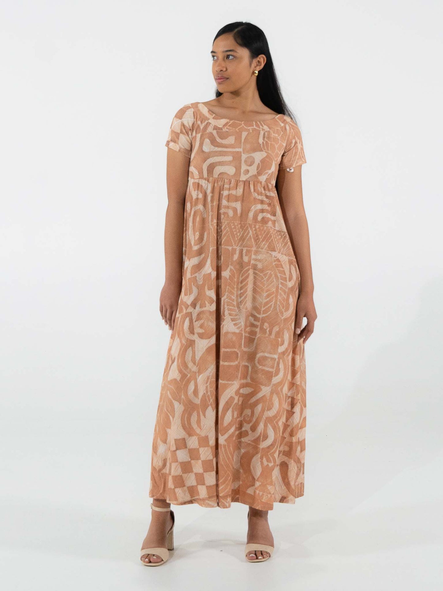 Tarani Dress Long - Sandstone