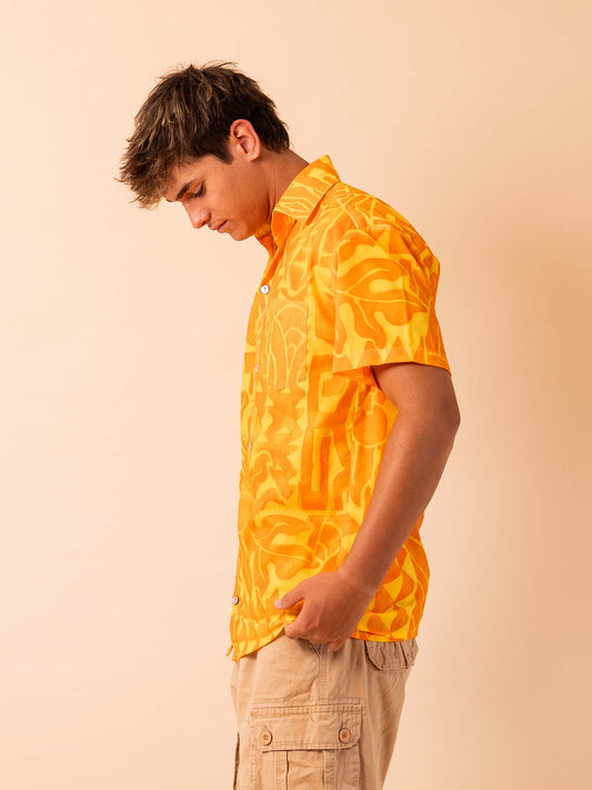 Taputu Shirt - Saffron