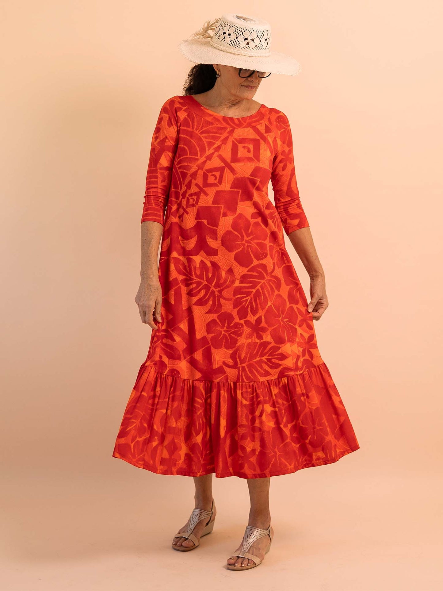 Hinanui Dress - Scarlet