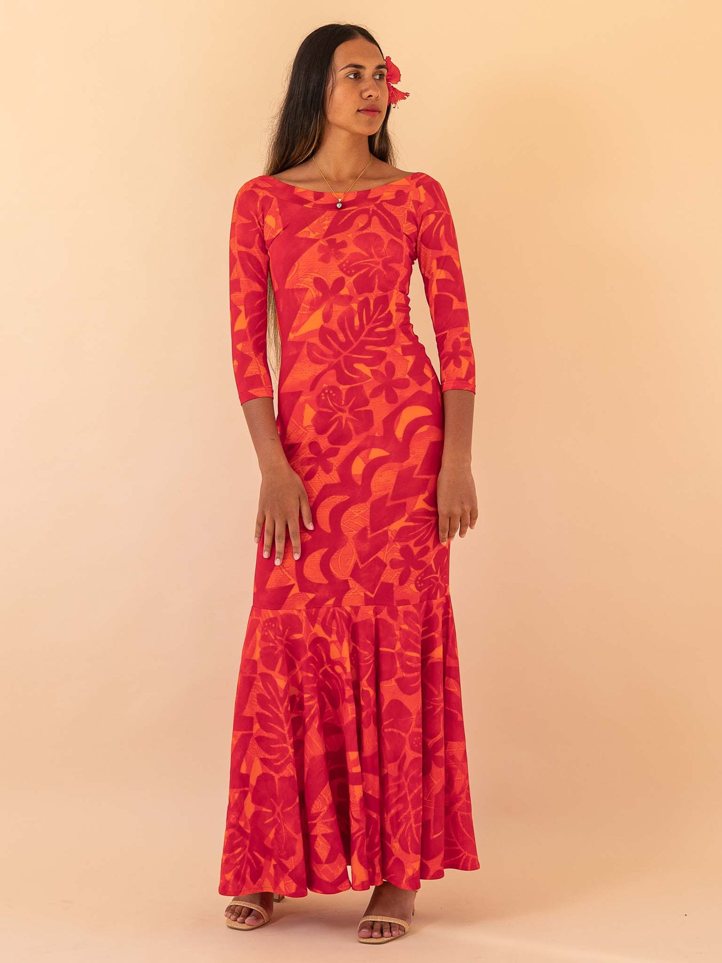 Vaihiria Dress - Scarlet