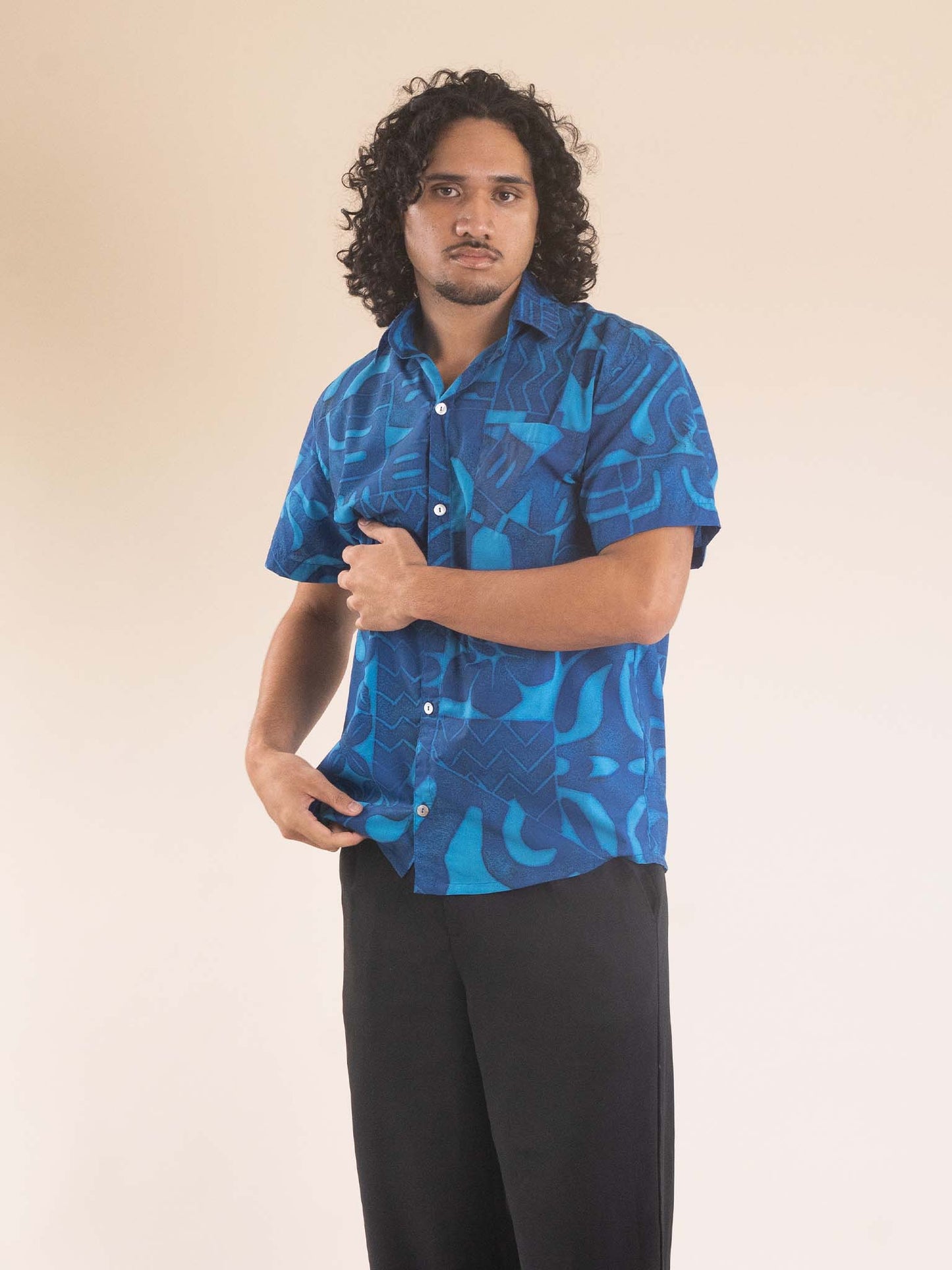 Taputu Shirt - Cobalt