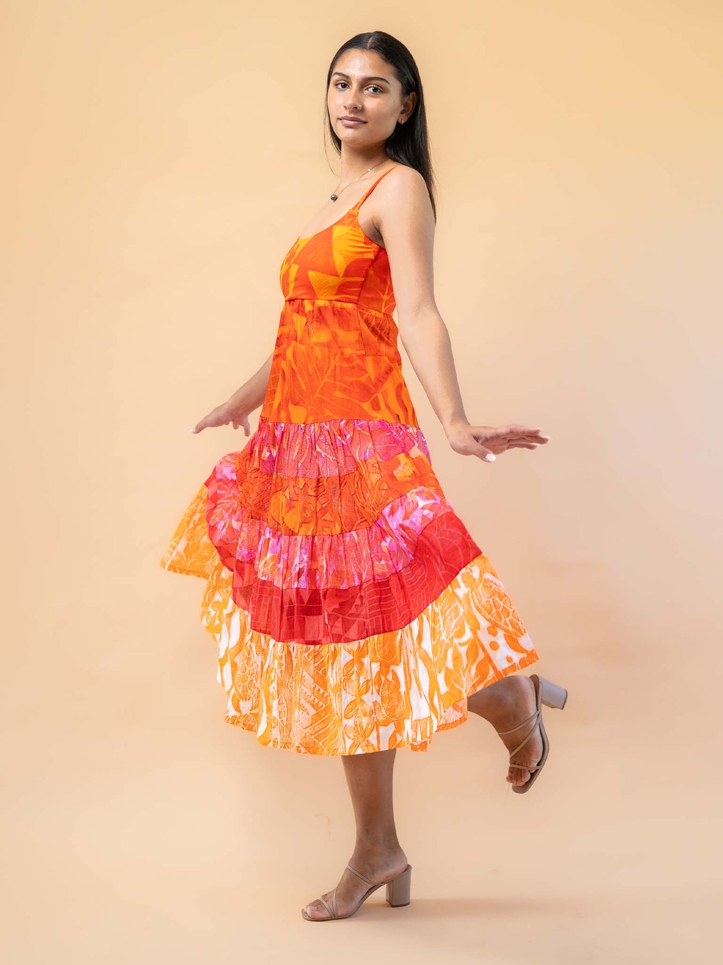 Maine Dress - Tangerine
