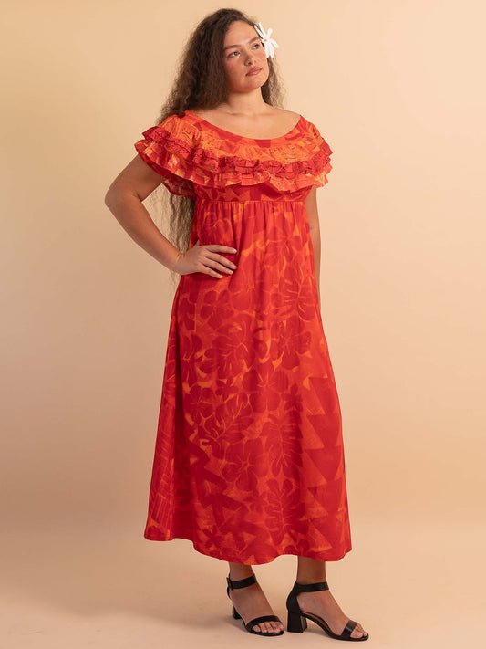 Ena Dress - Scarlet