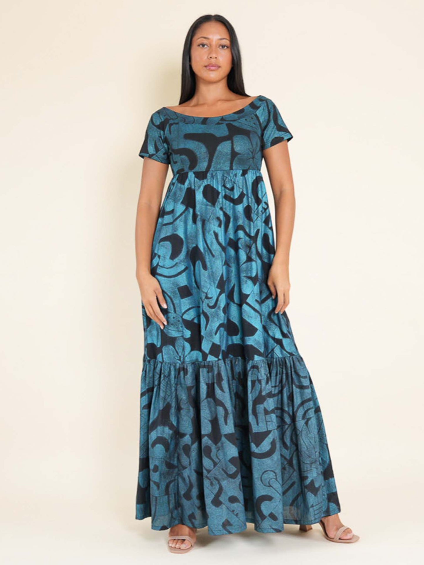 Vaine Dress - Turquoise Pearl