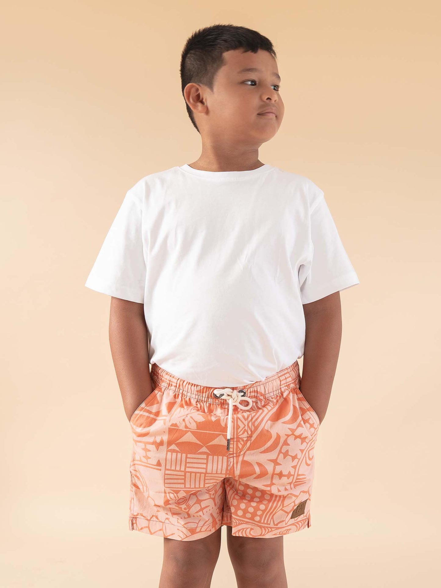 Little Avaiki Shorts - Salmon