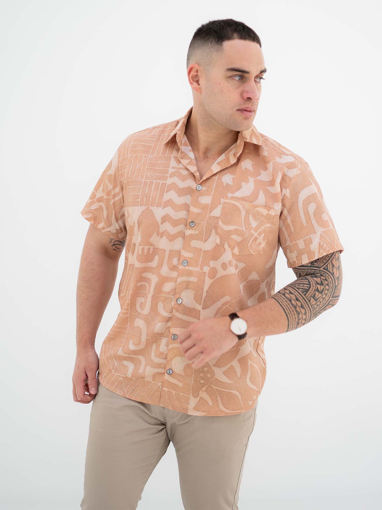 Taputu Shirt - Sandstone