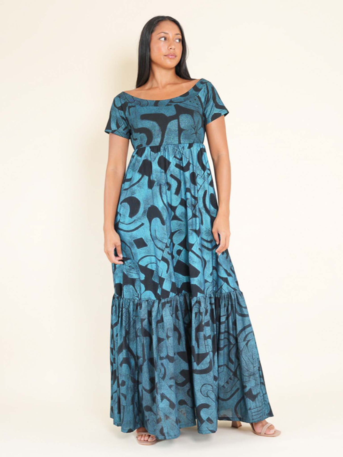 Vaine Dress - Turquoise Pearl