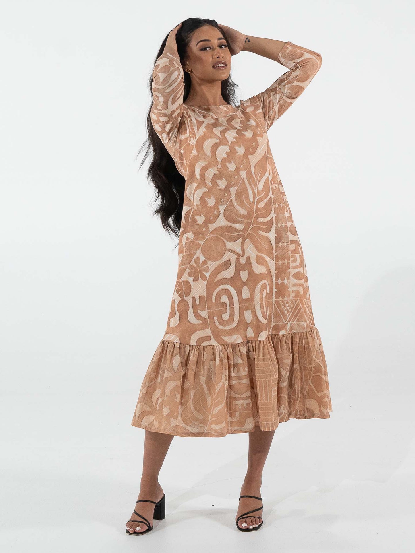 Hinanui Dress - Sandstone