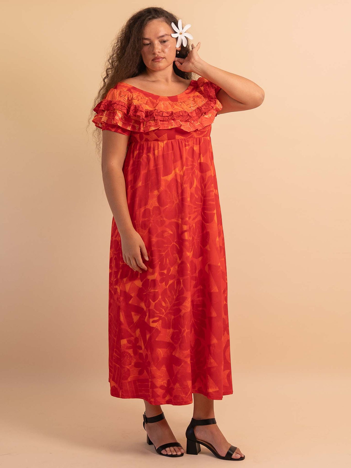 Ena Dress - Scarlet
