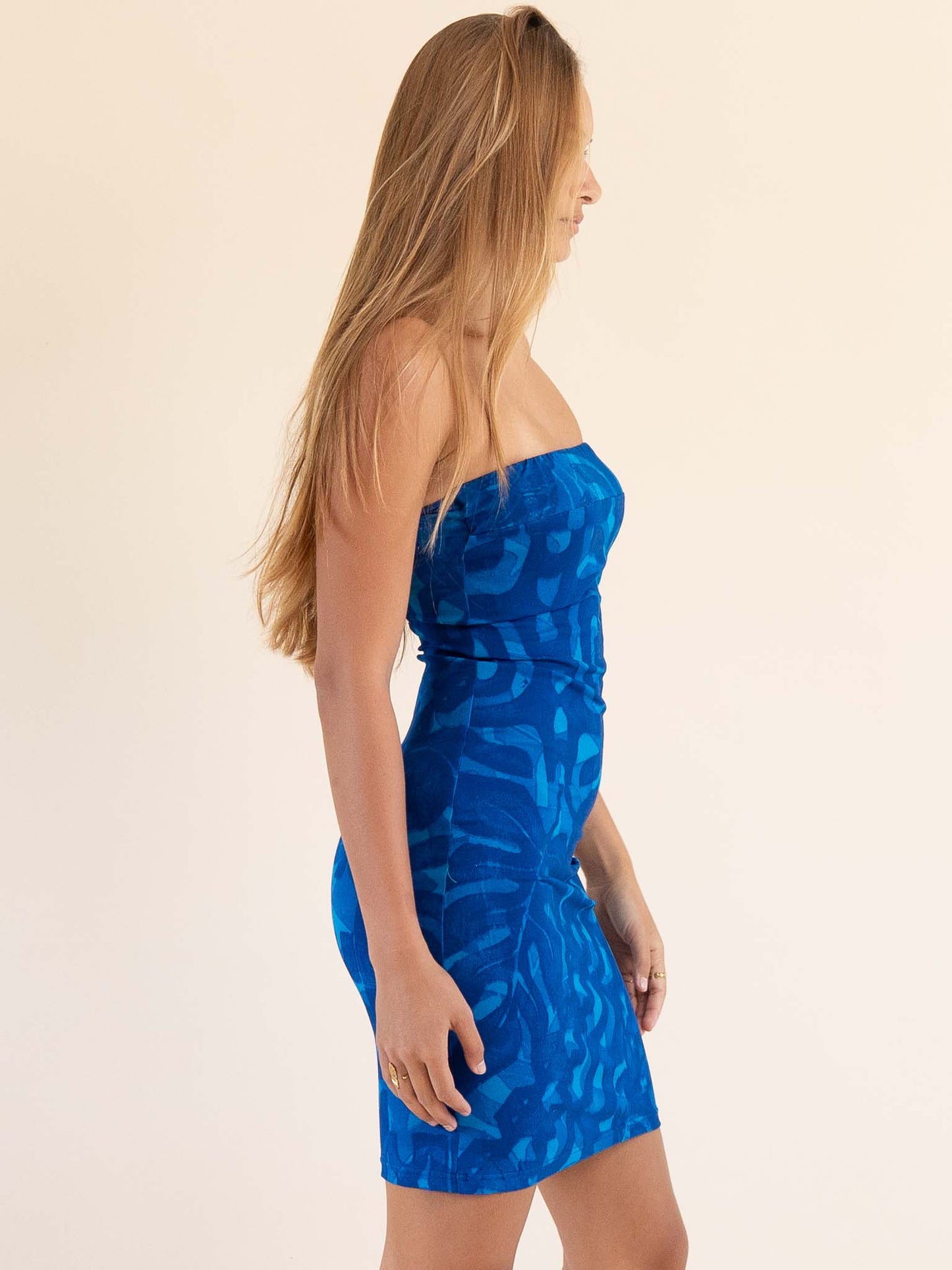 Mina Mini Dress - Deep Ocean