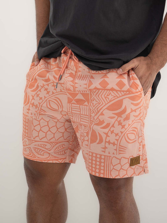 Avaiki Shorts - Salmon