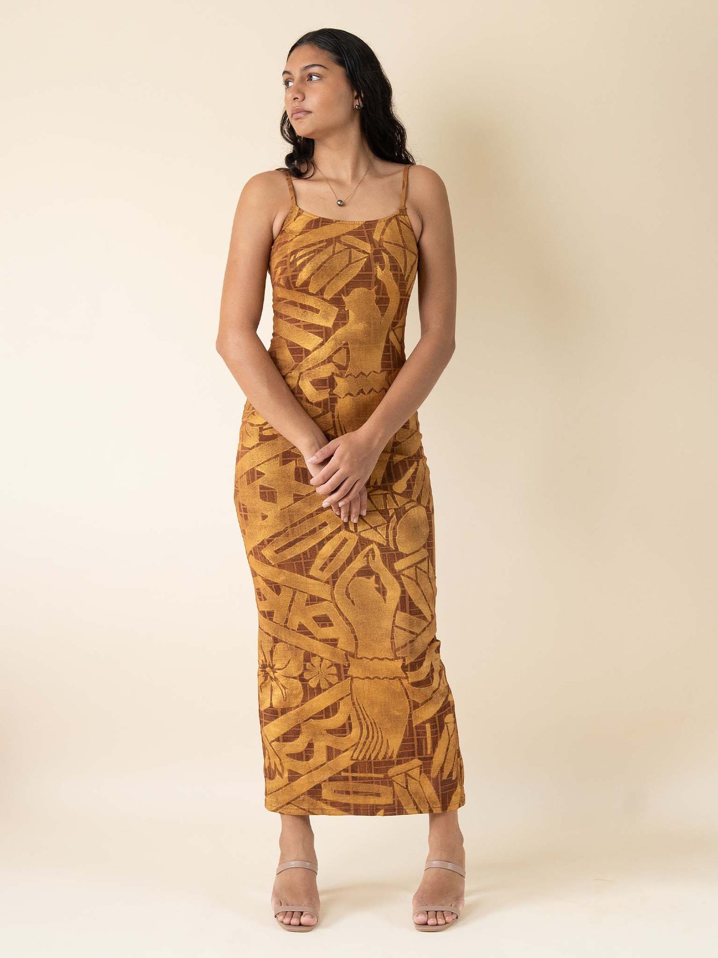 Moana Dress Long - Bronze