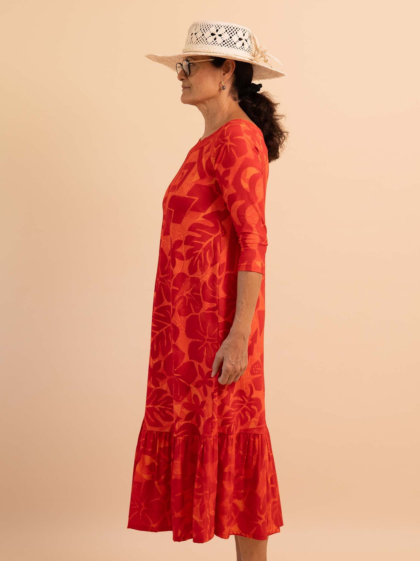 Hinanui Dress - Scarlet