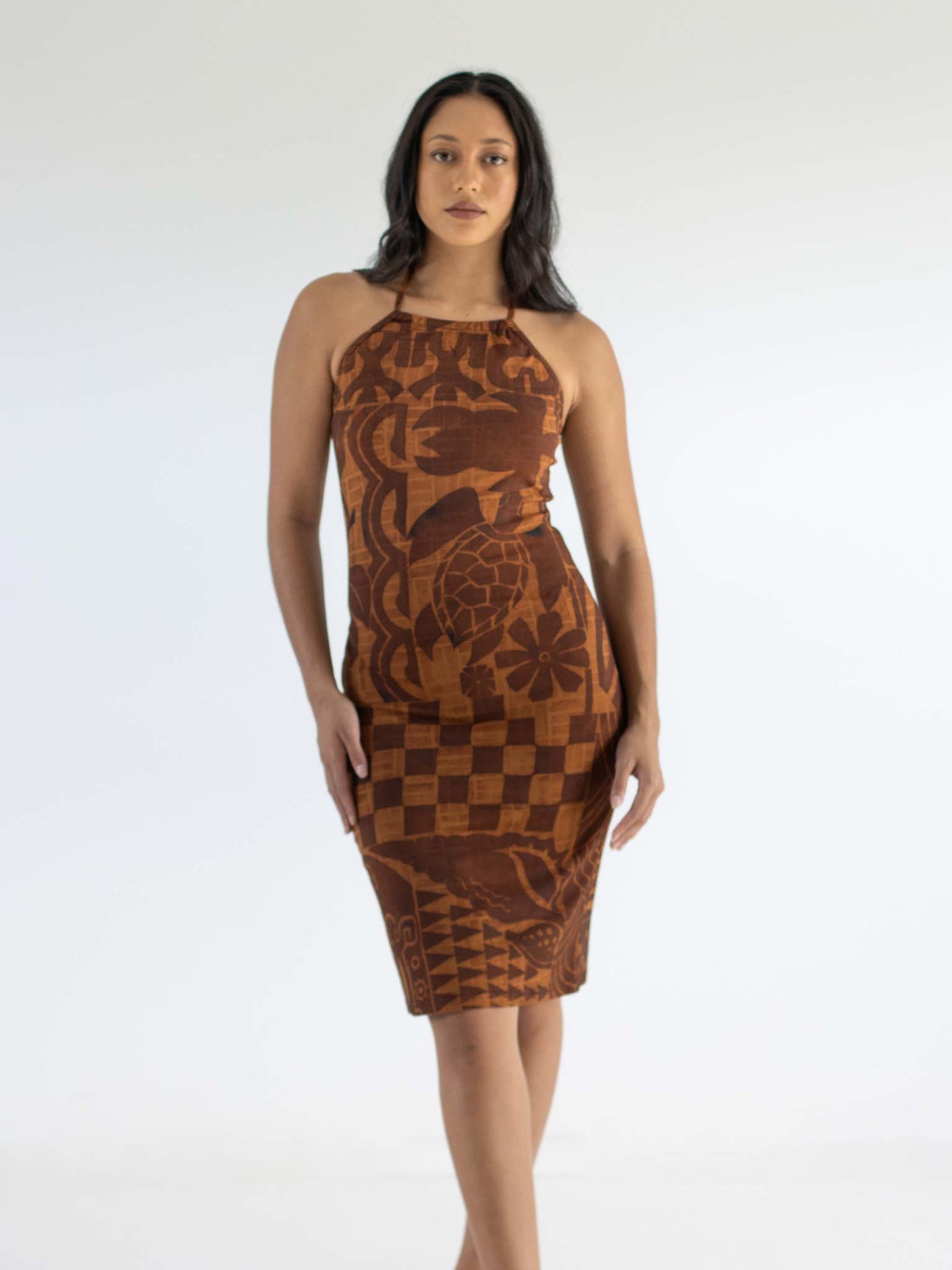 Terii Dress Midi - Bark