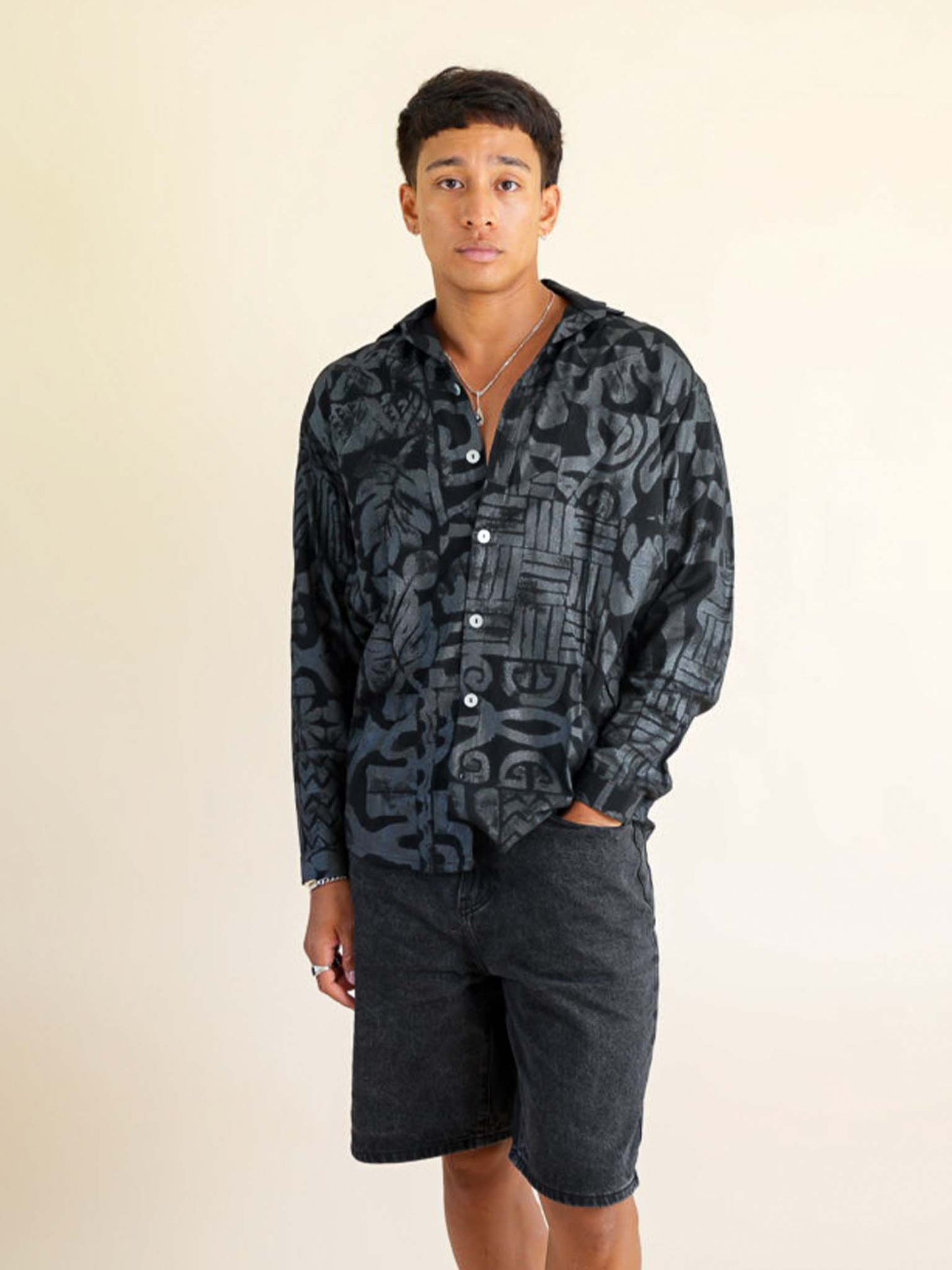 Koloa Shirt - Tahitian Black Pearl