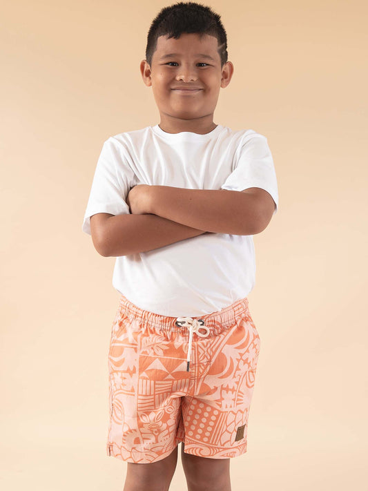 Little Avaiki Shorts - Salmon