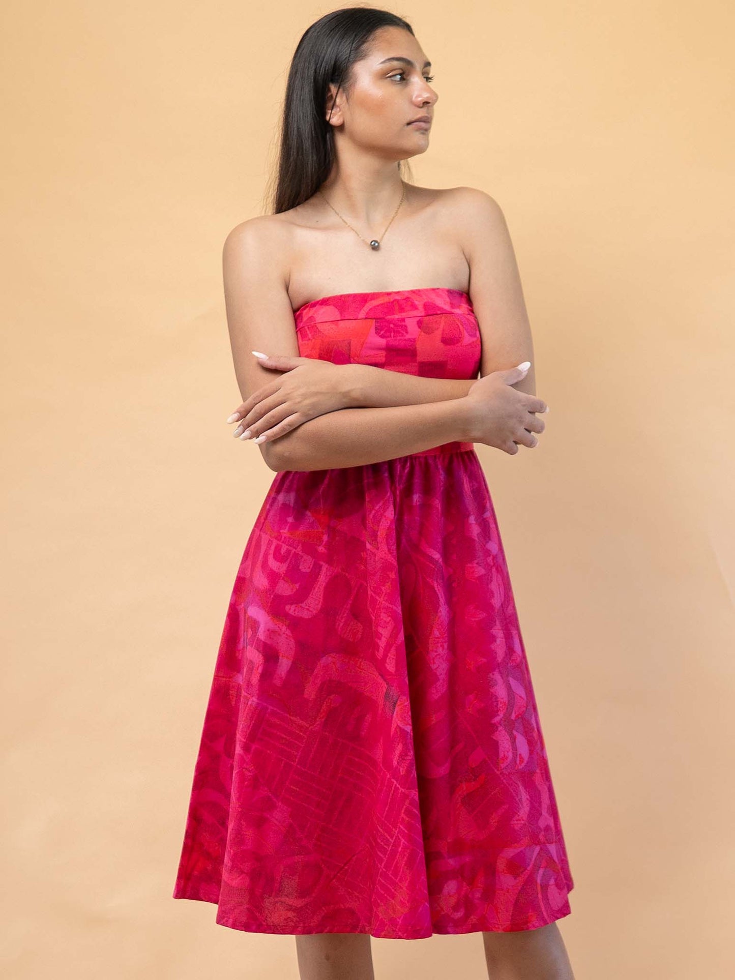 Tehina Dress -  Dark Cerise