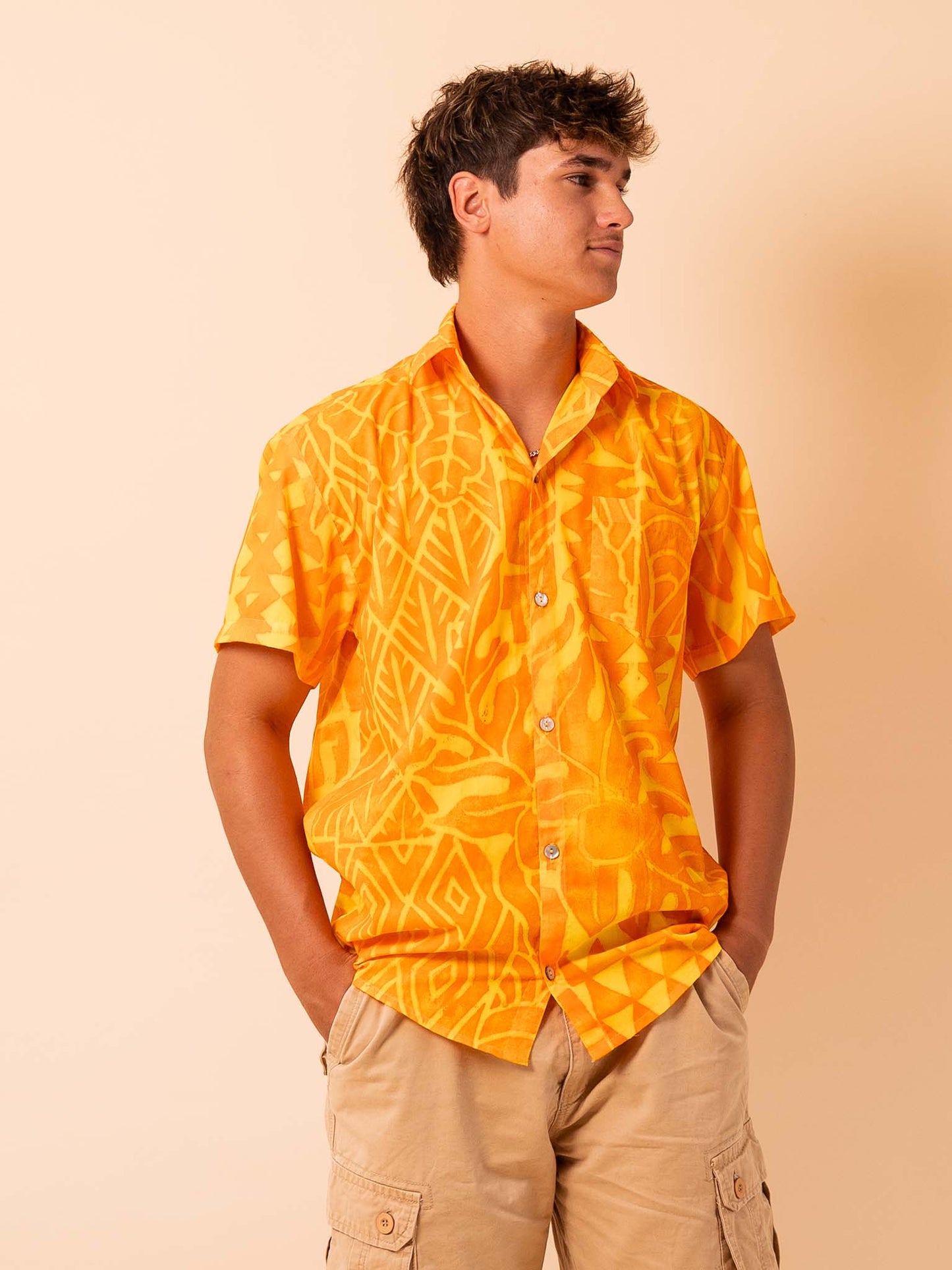 Taputu Shirt - Saffron