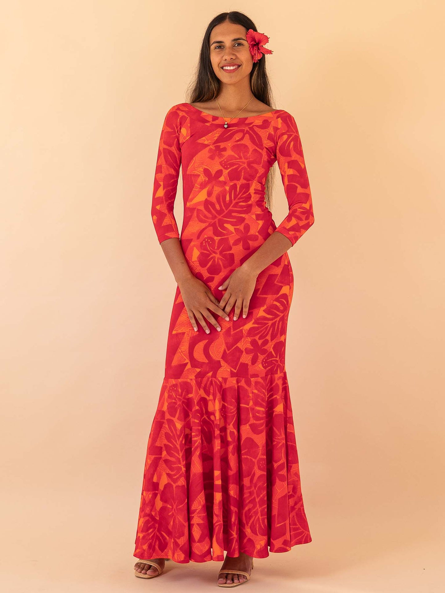 Vaihiria Dress - Scarlet