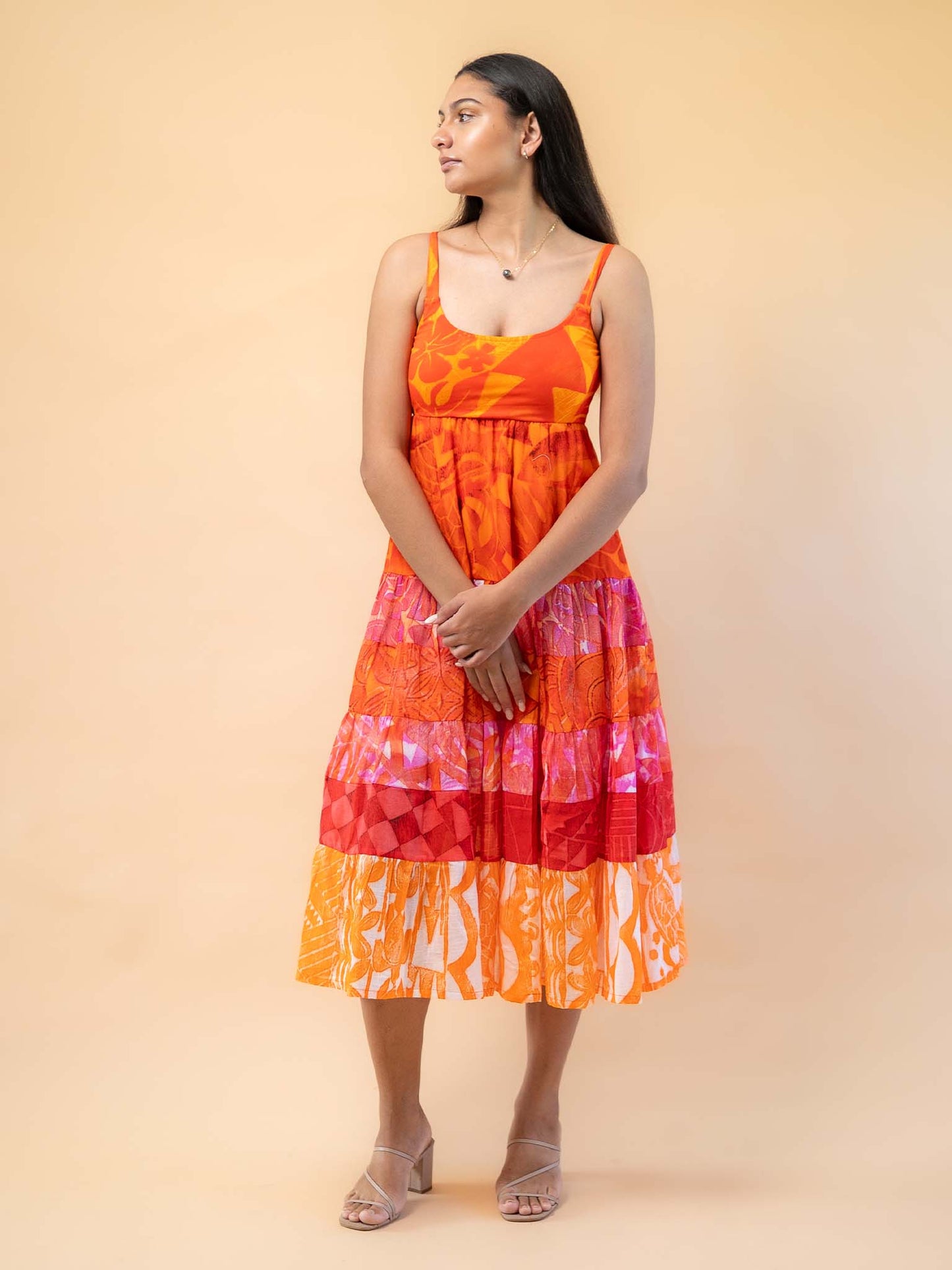 Maine Dress - Tangerine
