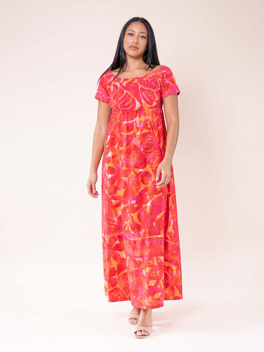 Tarani Dress Long - Flamboyant