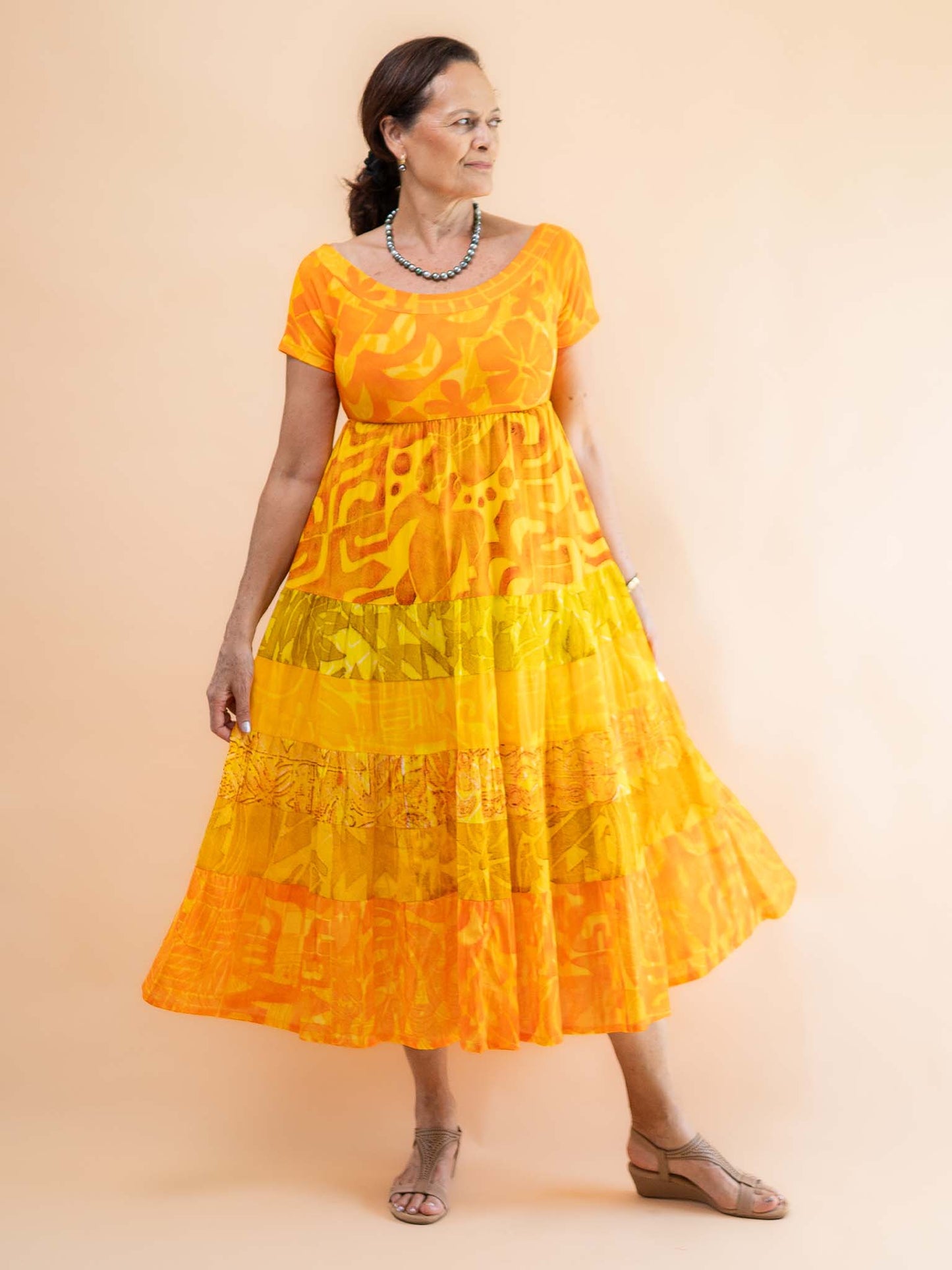 Tiare Dress - Saffron