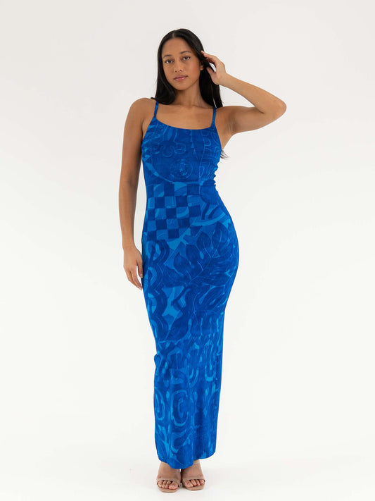 Moana Dress Long - Deep ocean