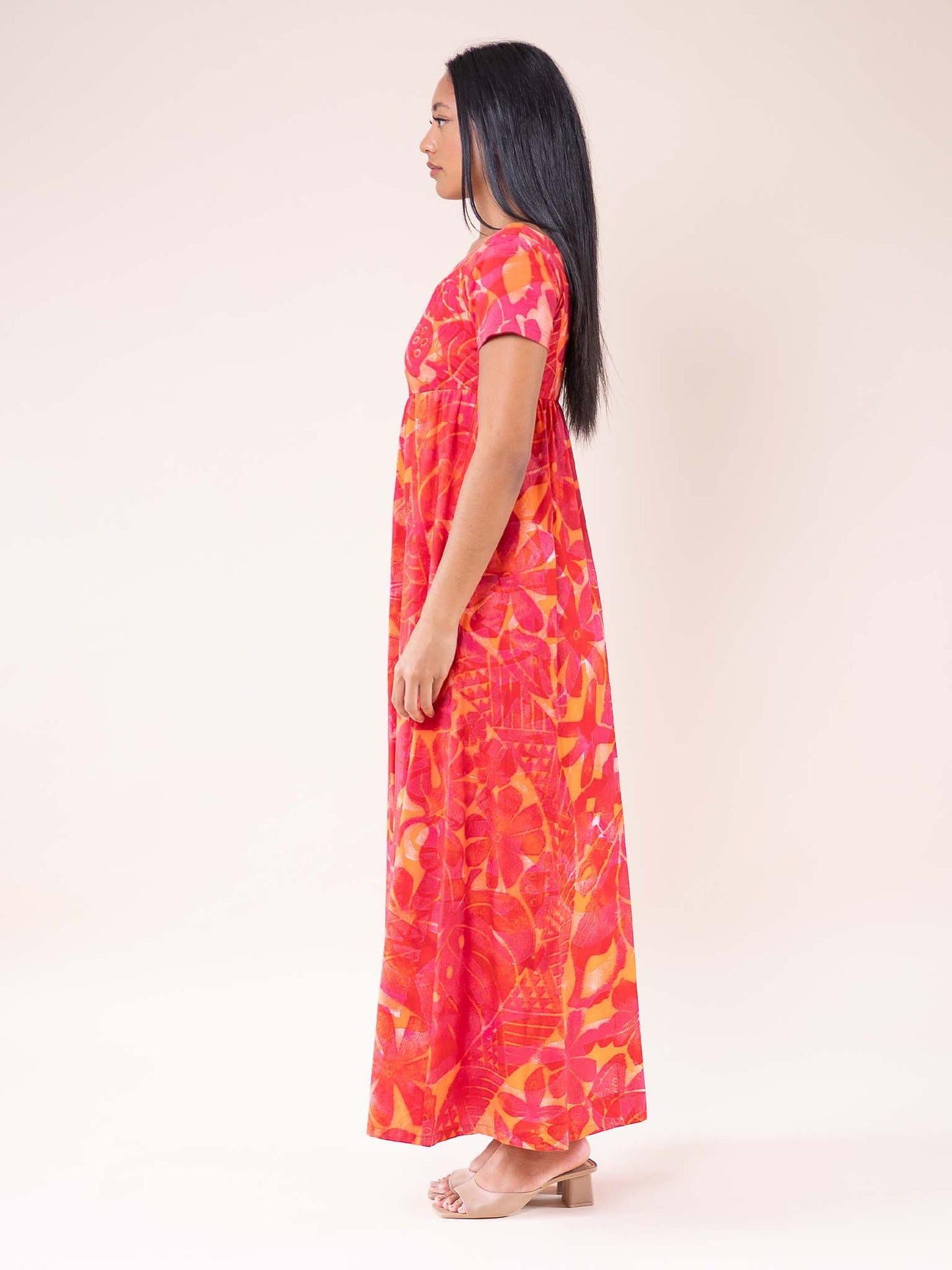 Tarani Dress Long - Flamboyant