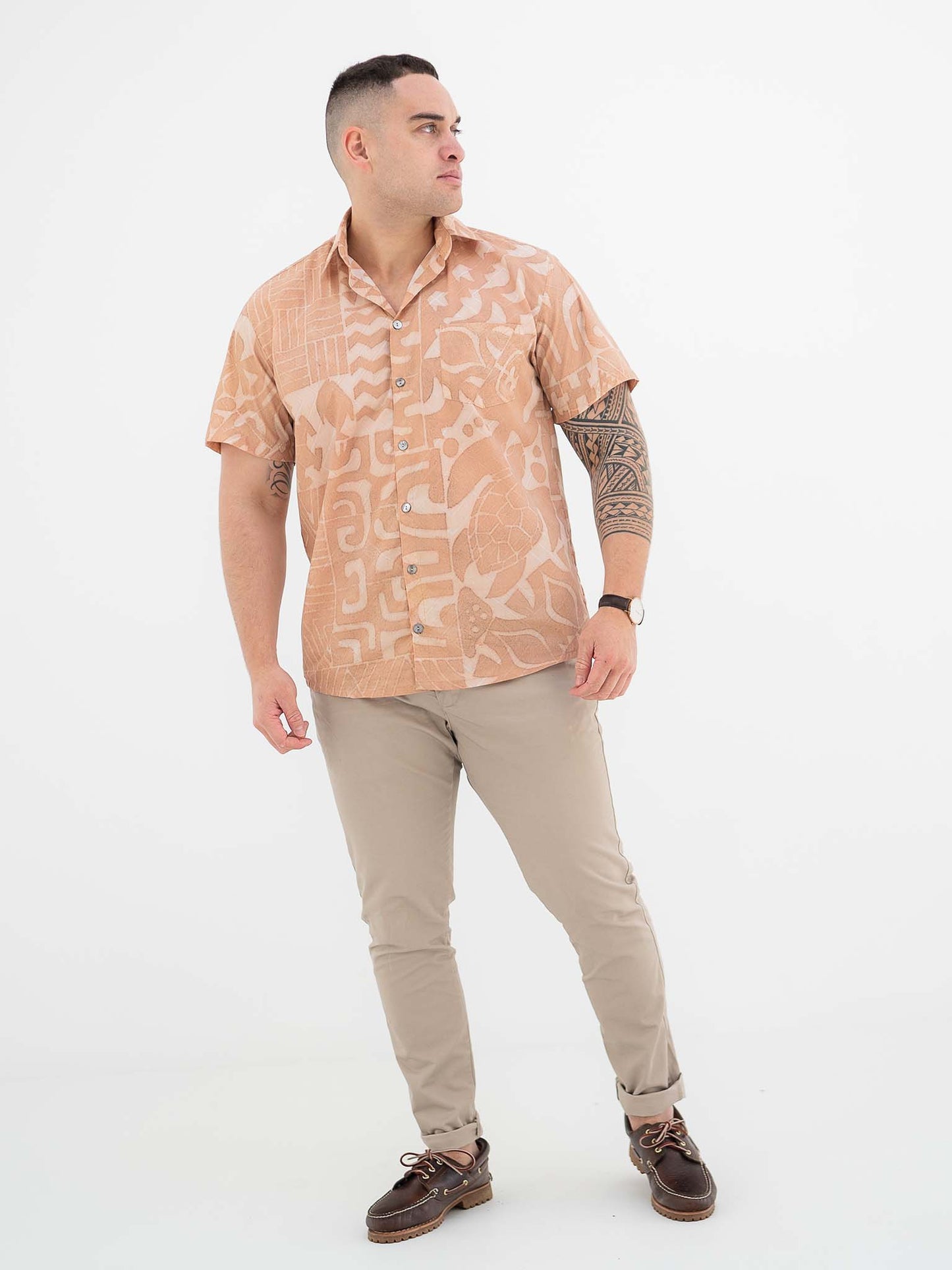 Taputu Shirt - Sandstone