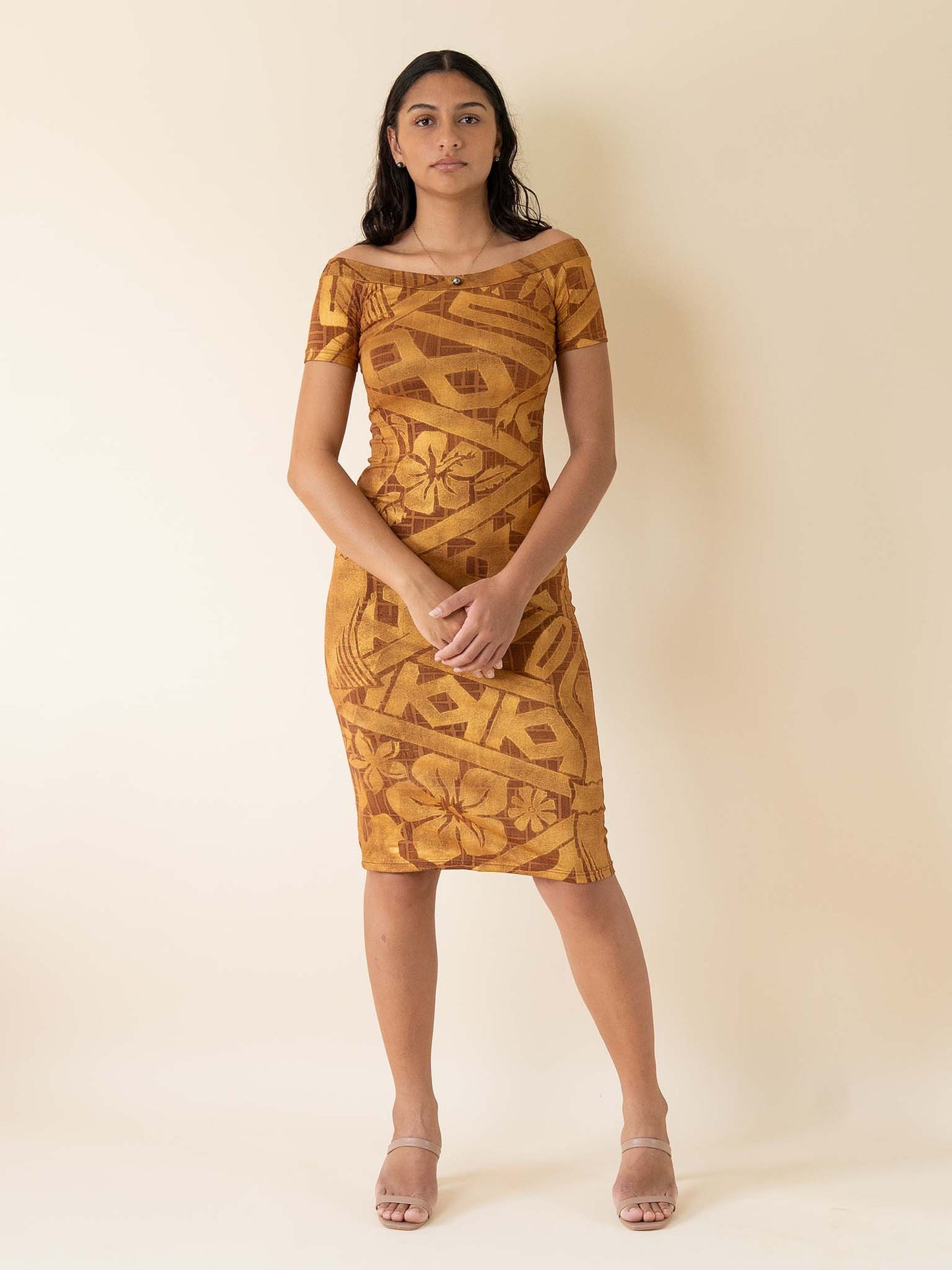 Aimata Dress - Bronze