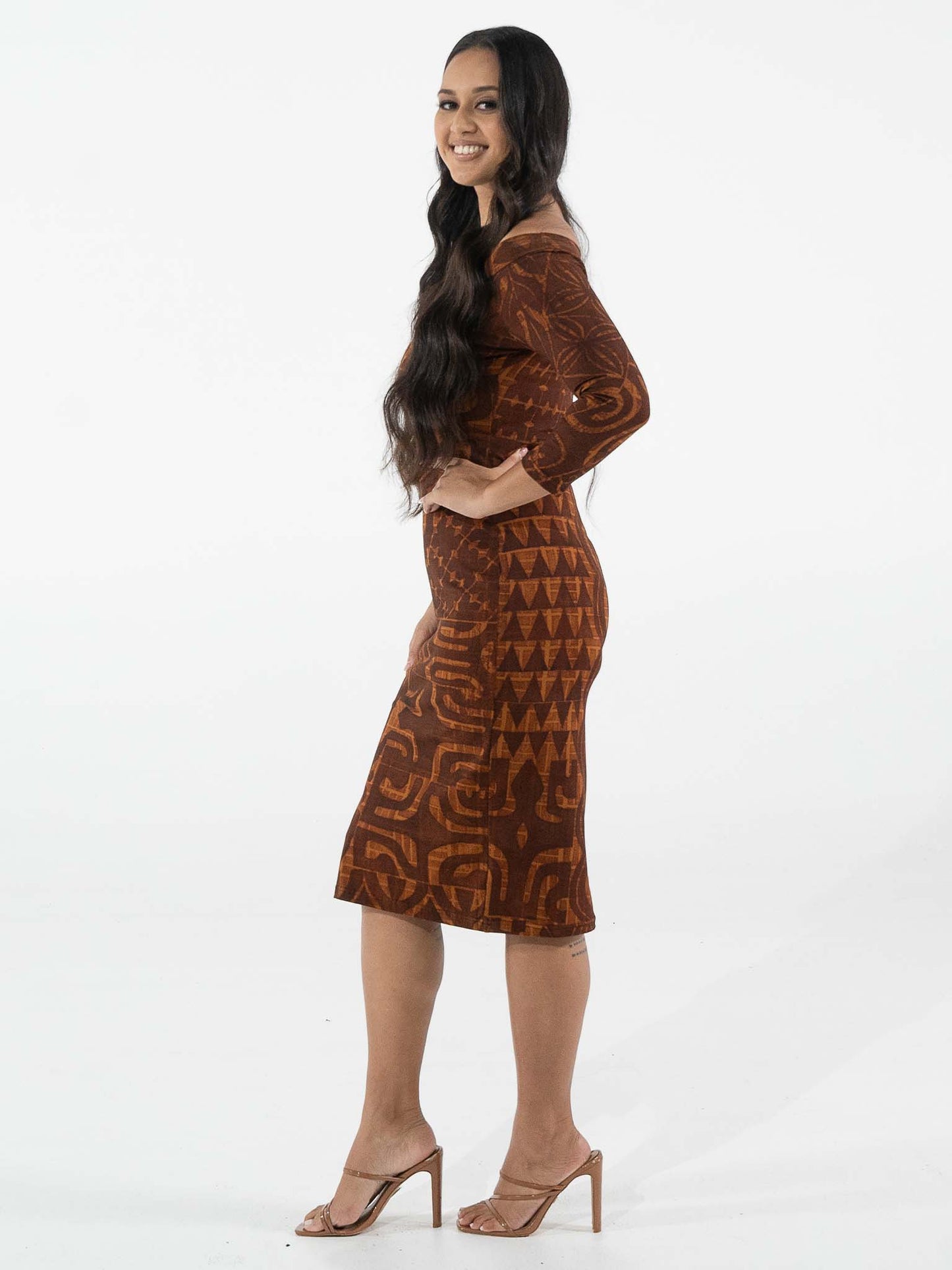 Lydia Dress - Bark