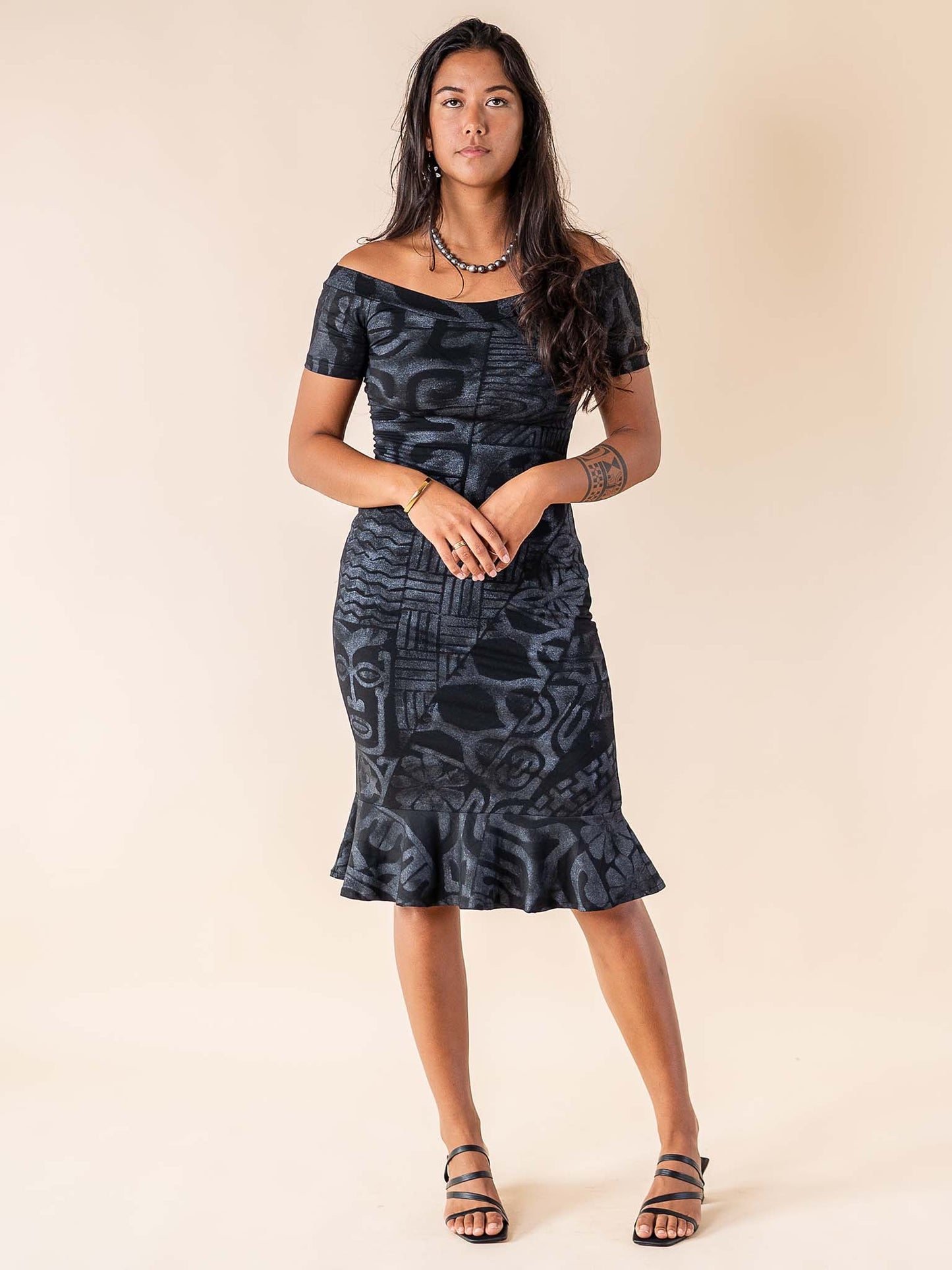 Ana Dress - Tahitian Black Pearl