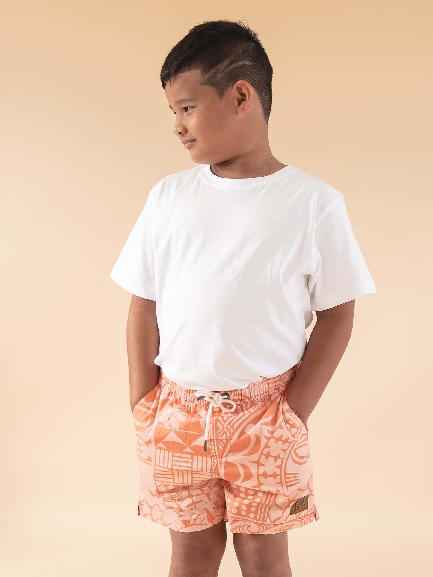 Little Avaiki Shorts - Salmon