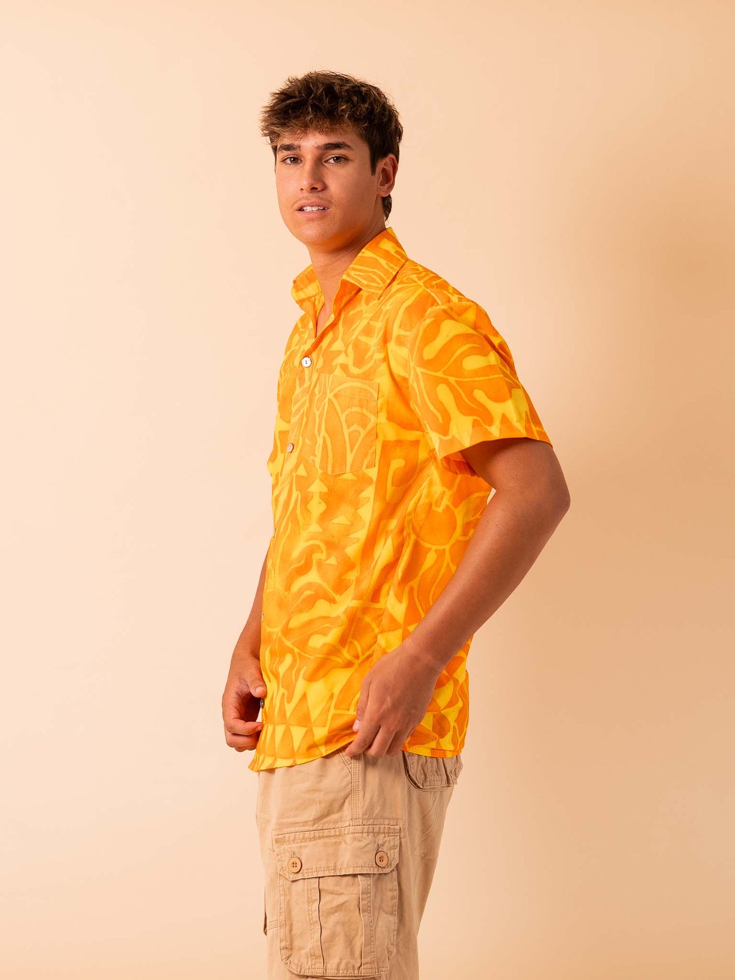 Taputu Shirt - Saffron