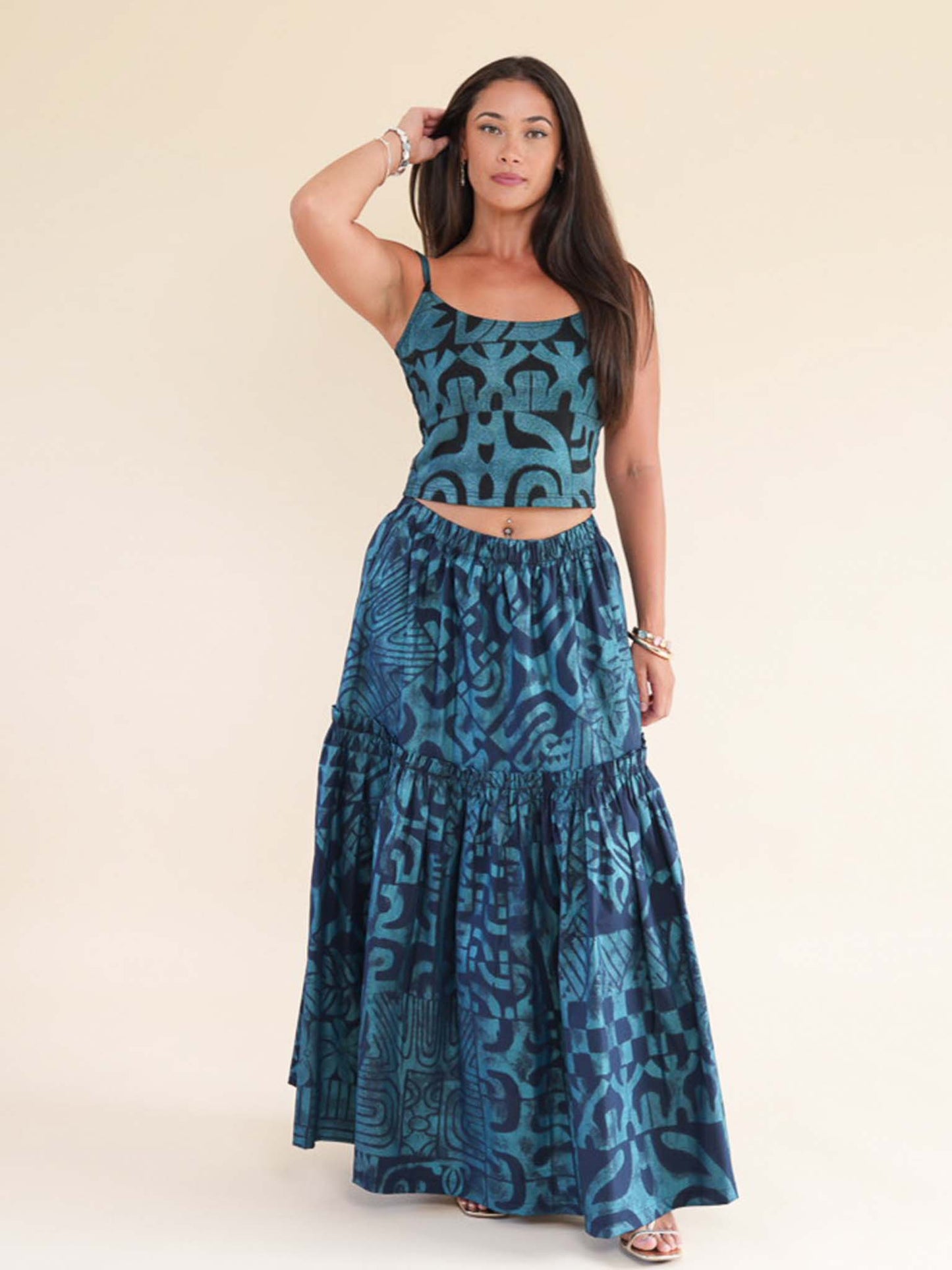 Kaiulani Skirt - Turquoise Pearl