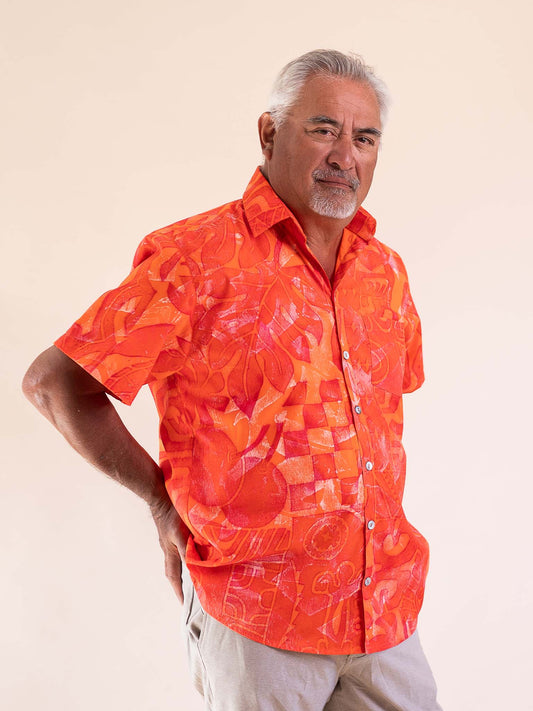 Taputu Shirt - Flamboyant