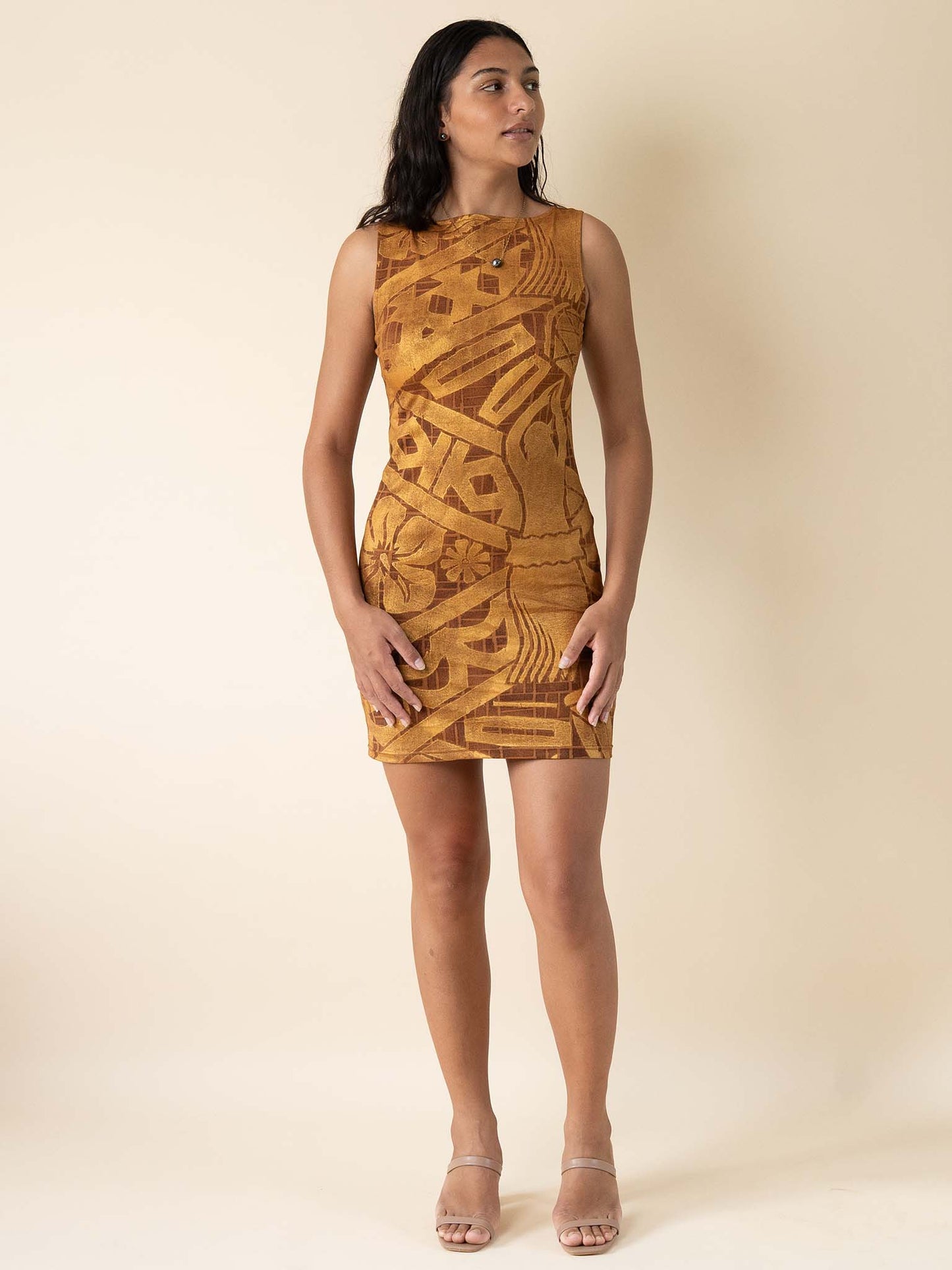 Poeana Dress Mini - Bronze