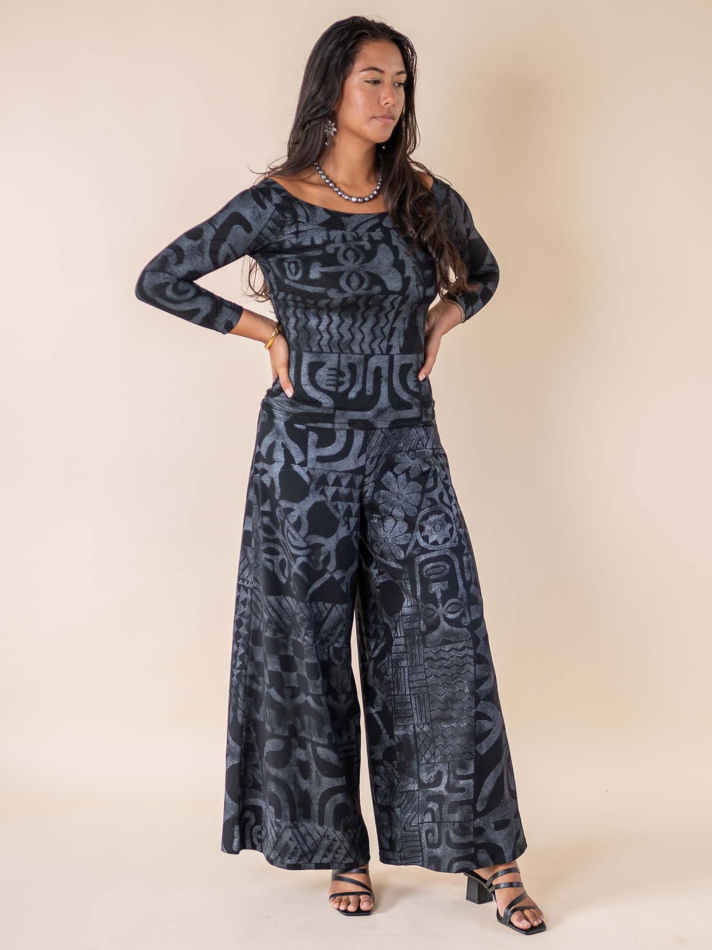 Lydia Pants - Tahitian Black Pearl