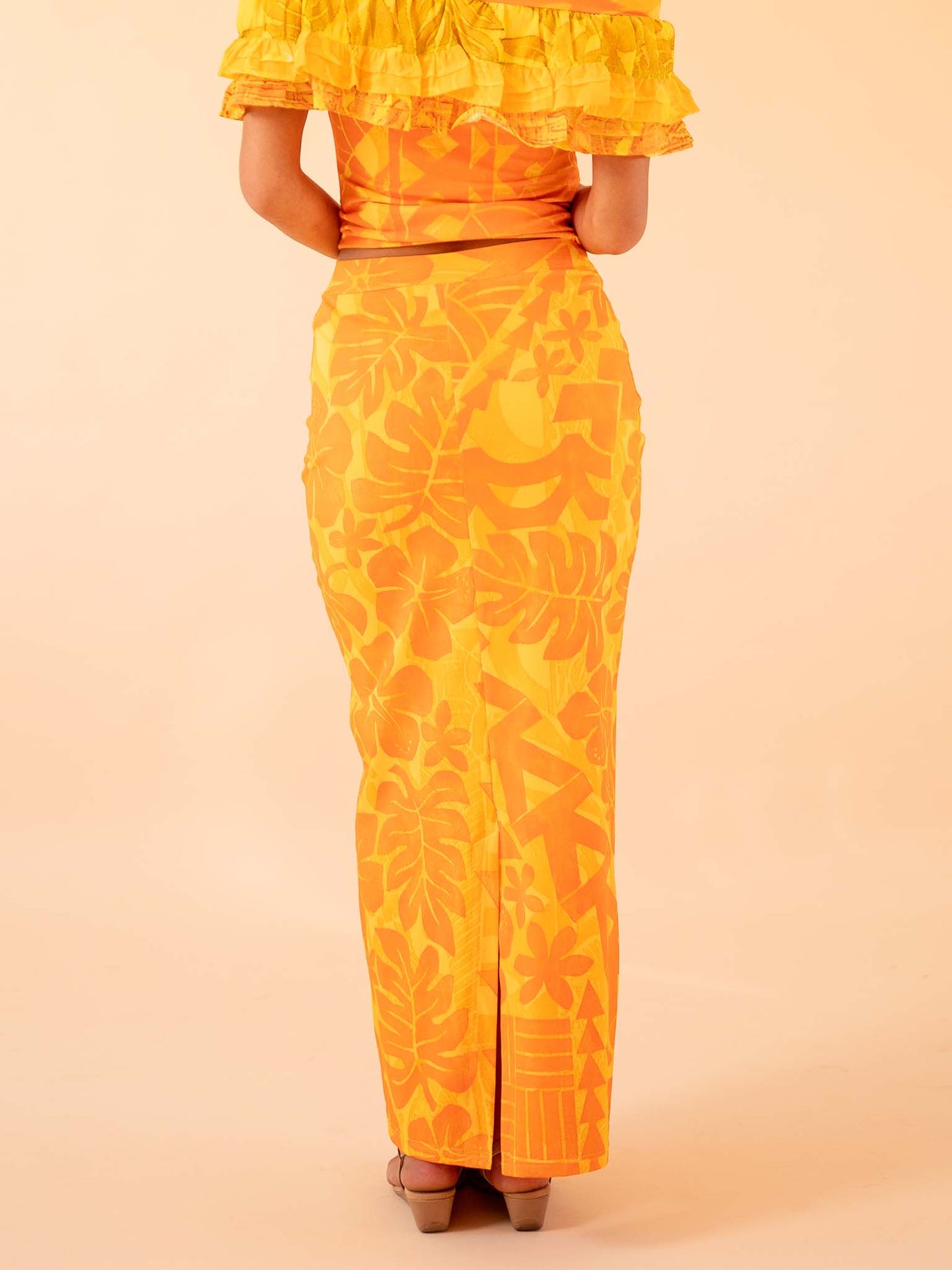 Mahina Skirt Long - Saffron