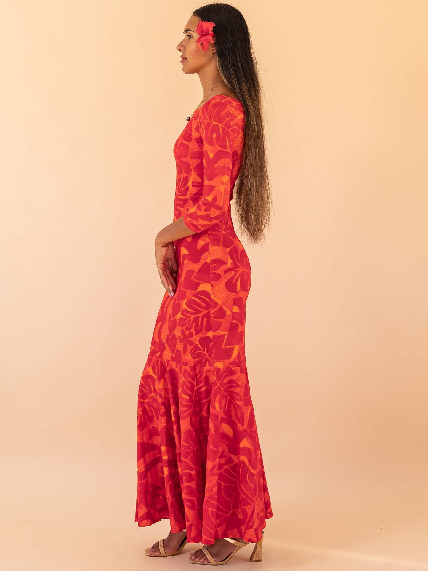 Vaihiria Dress - Scarlet
