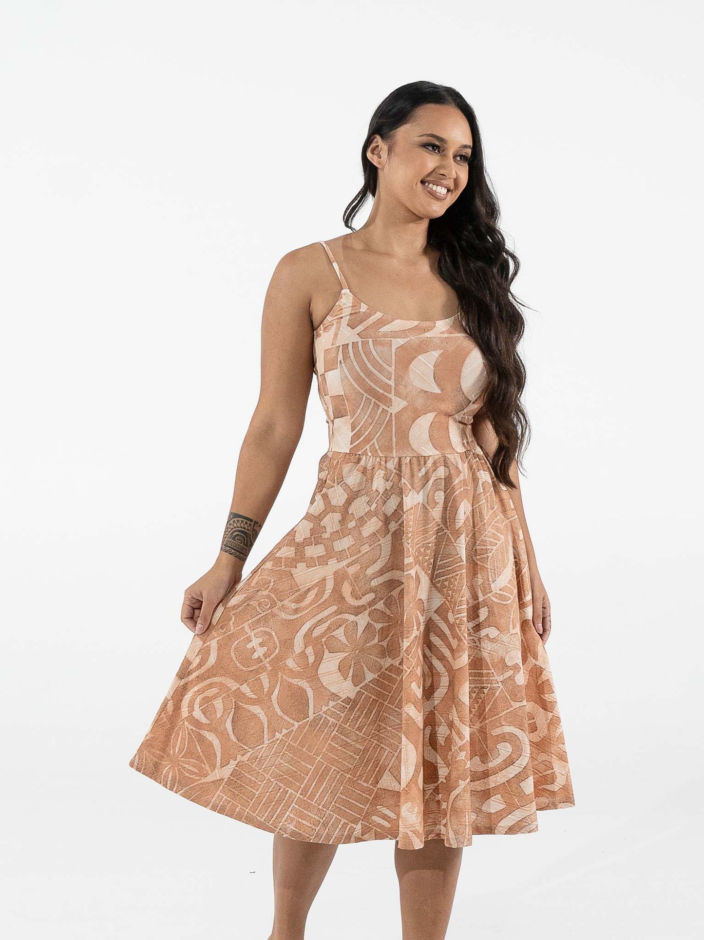 Hunaarii Dress - Sandstone