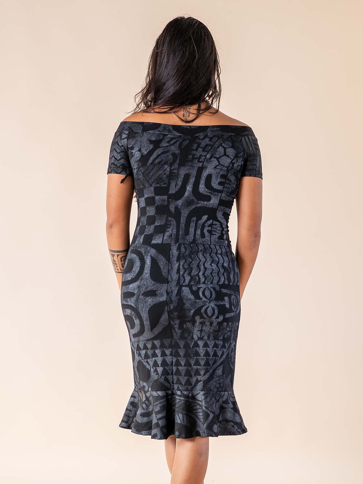 Ana Dress - Tahitian Black Pearl